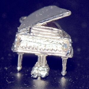 3D Sterling Silver Grand Piano Charm Pendant Music Musical Instrument